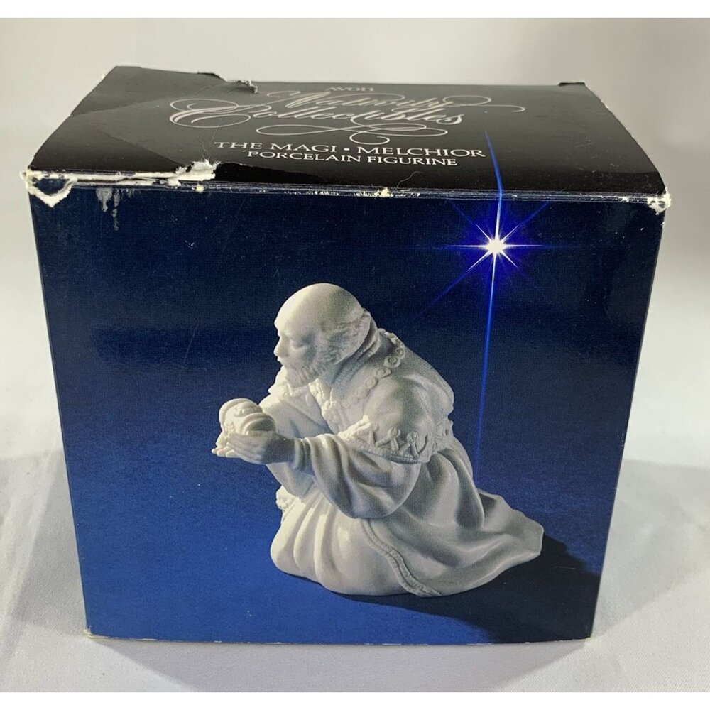Avon Nativity Collectibles The Magi Melchior Figurine Vintage Porcelain 1982 - Picture 8 of 12
